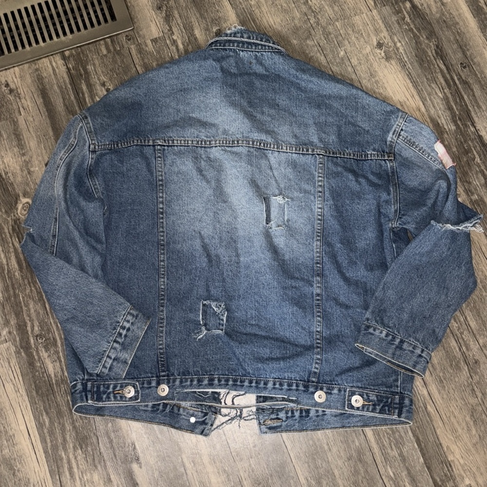 Pol Woman’s Denim Patchwork Jacket - Large - image 5